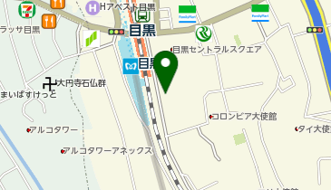 【予約制】akippa 【平置き】目黒セントラルスクエア駐車場【ご利用時間:6:00-23:59】の地図画像