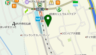 【予約制】akippa 目黒セントラルスクエア駐車場【ご利用時間:18:00-23:59】【高さ205cm以下】の地図画像