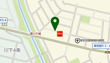 【予約制】akippa イーグルウェーブ 厚別店 駐車場【立体駐車場 屋上スペース】の地図画像