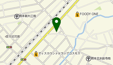 【予約制】akippa 水前寺3丁目 アキッパ駐車場の地図画像