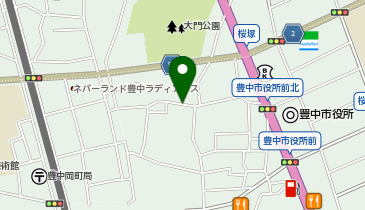 【予約制】akippa 中桜塚2丁目アキッパ駐車場の地図画像