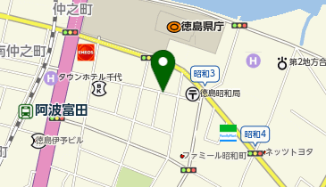 【予約制】akippa 徳島県庁前 昭和町2丁目駐車場の地図画像