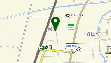 【予約制】akippa 森田駅(福井市栄町)前24時間オープン駐車場の地図画像