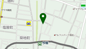 【予約制】akippa 松福町1丁目17-24駐車場の地図画像