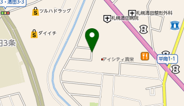 【予約制】akippa 真栄1-1 A駐車場の地図画像