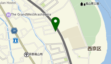【予約制】akippa 西京区嵐山東海道町36-18 個人宅?アキッパ駐車場の地図画像