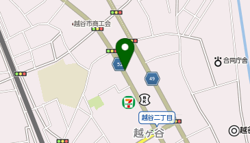 【予約制】akippa マンモス越谷駐車場【バイク専用】の地図画像