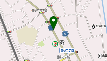 【予約制】akippa マンモス越谷駐車場の地図画像