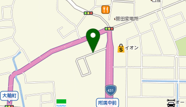 【予約制】akippa 菅田町13-2 アキッパ駐車場の地図画像