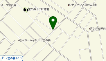 【予約制】akippa 宮の森2条8丁目3 月極☆アキッパ駐車場の地図画像