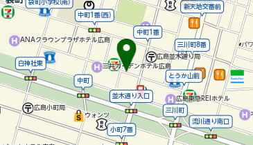 【予約制】akippa 原爆ドーム徒歩10分【宿泊用:全日:7:30-翌11:00】アイパーキング ※ハイルーフOKの地図画像