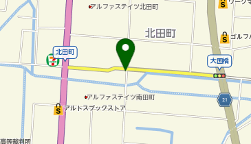 【予約制】akippa 北田町10-6 アキッパ駐車場の地図画像
