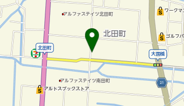 【予約制】akippa 北田町99 倉庫&times;アキッパ駐車場の地図画像