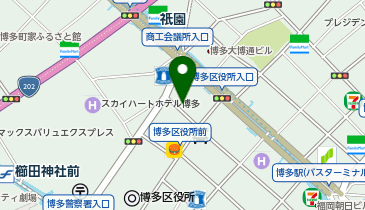 【予約制】akippa 大博多ビル駐車場【高さ230cm以下】利用時間:土日祝7:00-23:00の地図画像
