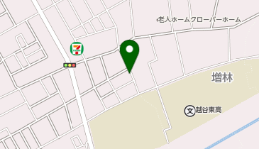 【予約制】akippa 東越谷9丁目アキッパ駐車場の地図画像