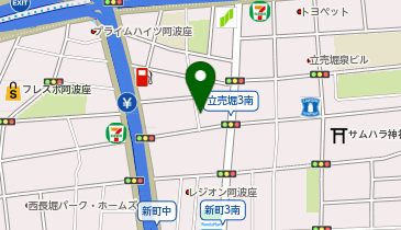 【予約制】akippa サムティ阿波座ベルシア駐車場の地図画像