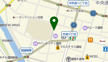 【予約制】akippa アートホテル盛岡【1号機 利用時間:7:00-22:00】※高さ155cmまでの地図画像