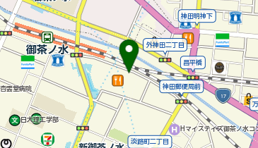 【予約制】akippa 【高さ155cm以下:B機】御茶ノ水ソラシティ駐車場(7:00-20:45)の地図画像