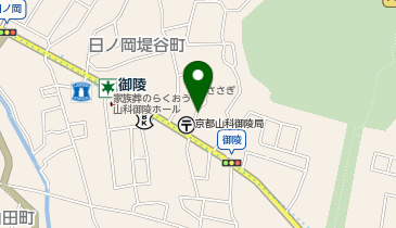 【予約制】akippa 御陵原西町6 理容はっとり☆アキッパ駐車場の地図画像