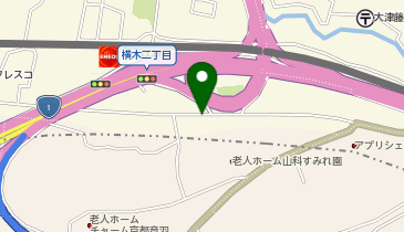 【予約制】akippa 横木1丁目1-4 月極☆アキッパ駐車場の地図画像