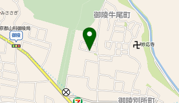 【予約制】akippa 御陵別所町52-20☆アキッパ駐車場の地図画像