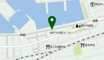 【予約制】akippa 高松市瀬戸内漁業センター [ 高松漁港側  ] 駐車場【平日:17:00-23:59】の地図画像