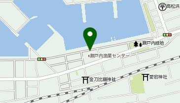【予約制】akippa 高松市瀬戸内漁業センター [ 高松漁港側  ] 駐車場【日祝:00:00-23:59】の地図画像