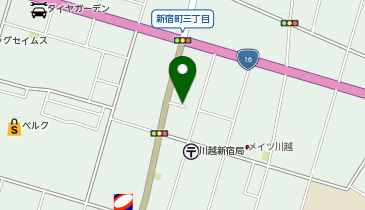 【予約制】akippa 【角地で入庫カンタン /16号からすぐ/24hオープン】川越市新宿町3丁目駐車場の地図画像