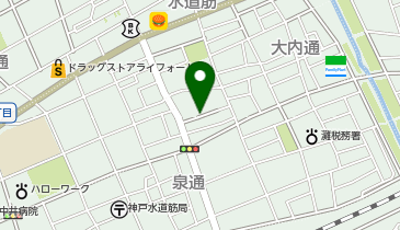 【予約制】akippa 摩耶駅、王子公園駐車場の地図画像