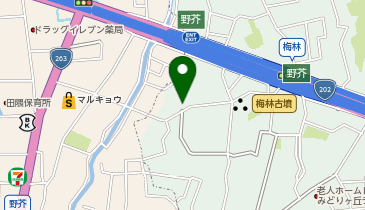 【予約制】akippa 梅林第一住宅6号棟前【1-17】の地図画像