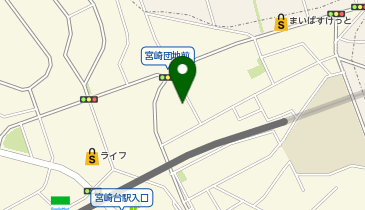 【予約制】akippa 駐車場 宮崎台セレサモスの地図画像