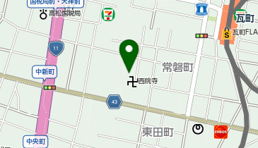 【予約制】akippa 常磐町2-12-8駐車場の地図画像