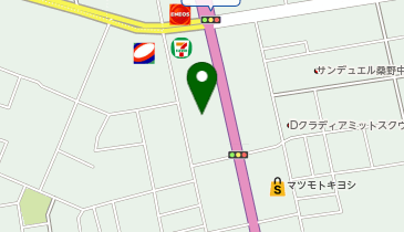 【予約制】akippa 桑野3丁目20-35 アキッパ駐車場の地図画像