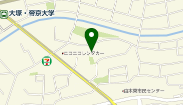 【予約制】akippa 大塚1377-1 グランデール裏☆アキッパ駐車場の地図画像