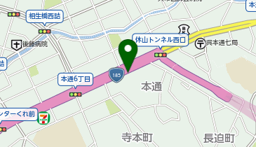 【予約制】akippa 本通6丁目7-5 アキッパ駐車場の地図画像