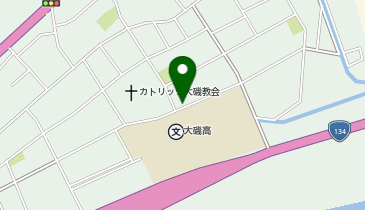 【予約制】akippa 大磯高校前駐輪場の地図画像