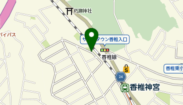 【予約制】akippa 香椎5丁目20駐車場の地図画像