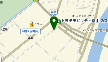 【予約制】akippa トヨタモビリティ富山Gスクエア五福前駅近くの24時間オープン駐車場の地図画像