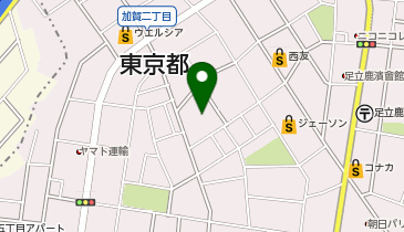 【予約制】akippa 足立区加賀1丁目田中駐車場の地図画像