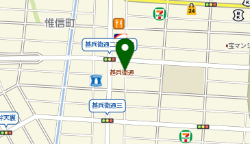 【予約制】akippa 甚兵衛通3 アキッパ駐車場の地図画像