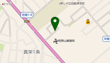 【予約制】akippa 清田区平岡1条駐車場の地図画像