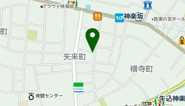 【予約制】akippa 神楽坂バイク駐車場1 (左) 大型不可 サイズ注意の地図画像