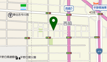 【予約制】akippa 平野区西脇1-20-3◯アキッパ駐車場の地図画像