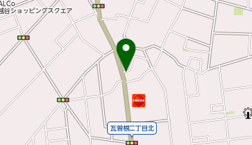 【予約制】akippa 瓦曽根2-3-31-1 アキッパ駐車場の地図画像