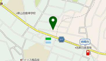 【予約制】akippa 岩崎台1丁目2220-65 アキッパ駐車場の地図画像