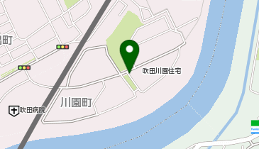 【予約制】akippa 吹田川園駐車場※12号棟付近の地図画像
