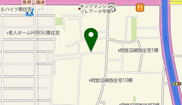 【予約制】akippa 瓜破西1丁目6-24▽アキッパ駐車場の地図画像