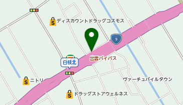 【予約制】akippa P5 出雲市白枝町968-1駐車場 11/22(土)用【オロチフェス2025】の地図画像