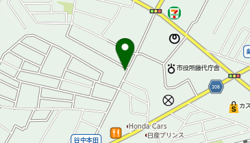 【予約制】akippa 我孫子屋釣具店駐車場の地図画像