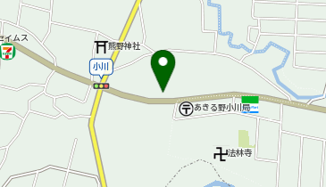 【予約制】akippa 小川825-13▽アキッパ駐車場の地図画像